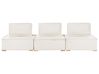 Modular Sofa 3 Seater TIBRO Fabric Off-White