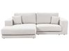 Corner Sofa 3 Seater LOFOTEN Fabric Off-White Right Hand