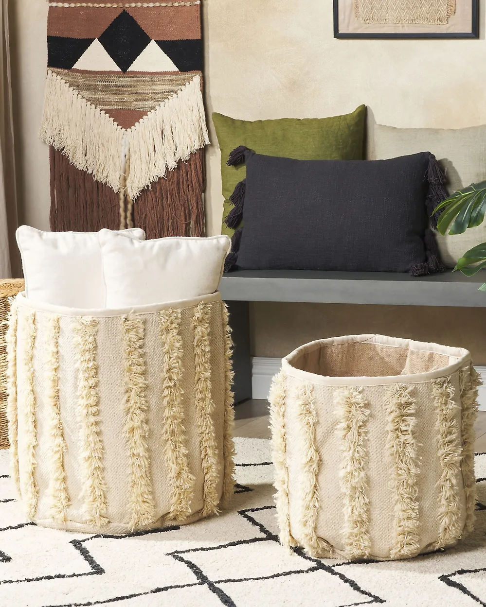 Korisetti 2 kpl KAKKI Puuvilla Beige_1179621