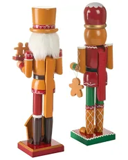 Set of 2 Figurines GRANSJON 35 cm Nutcracker Orange_1027179