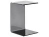 Side Table LOURDES Tempered Glass Black