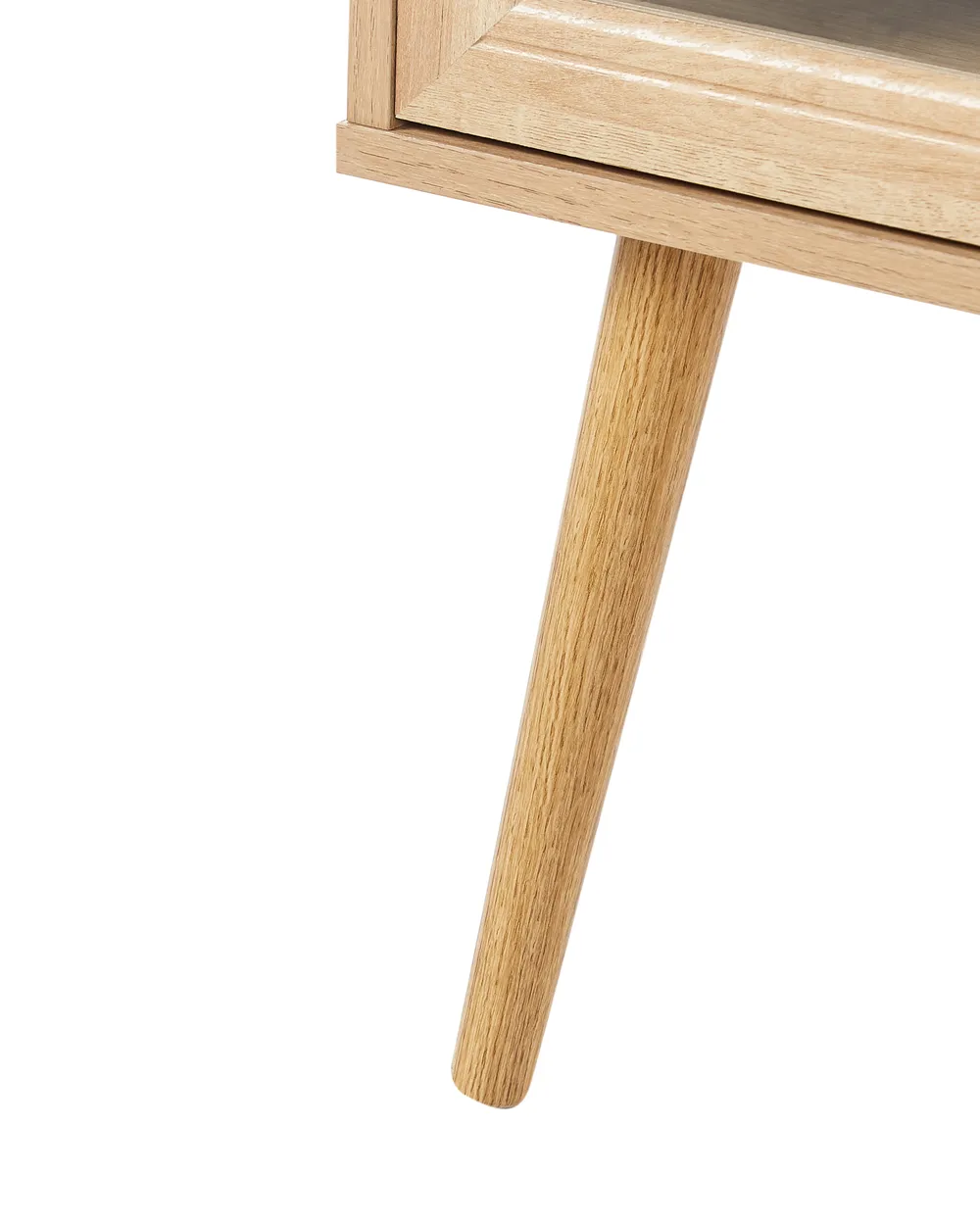 1 Drawer Bedside Table ALBANY Light Brown_963413