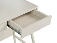 Home Office Desk with Hutch BROXTON 77 cm 46 cm Light Beige_1102717