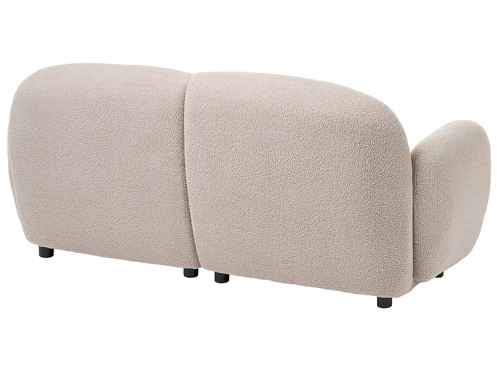 Living Room Set 6 Seater JULE Boucle Beige_1125995