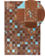 Rug ALIAGA Brown 160 x 230 cm Leather_539242