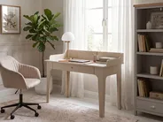 Home Office Desk MONTIRA 118 cm 60 cm Light Beige_1092027