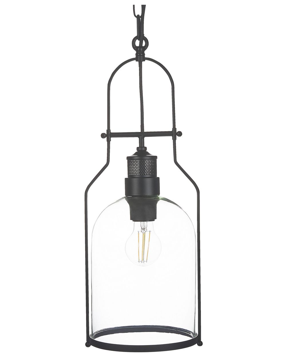 Pendant Lamp BASHILO Metal Black