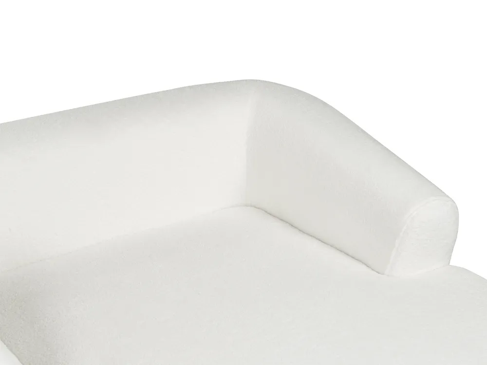 Hörnsoffa 3-sits SVANSELE Bouclé Off-White Vänstervänd_901672