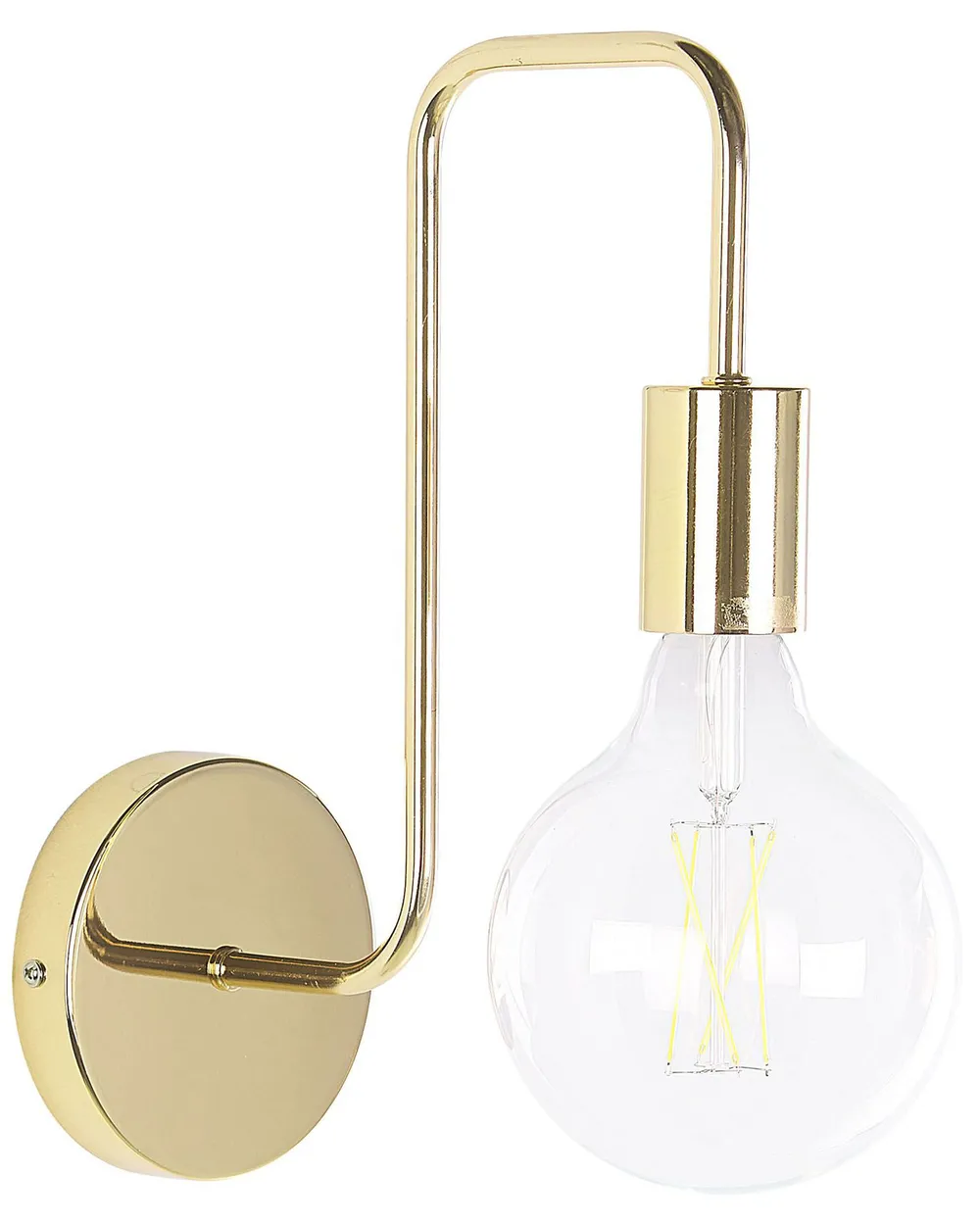 Vägglampa SAVENA Metall Guld