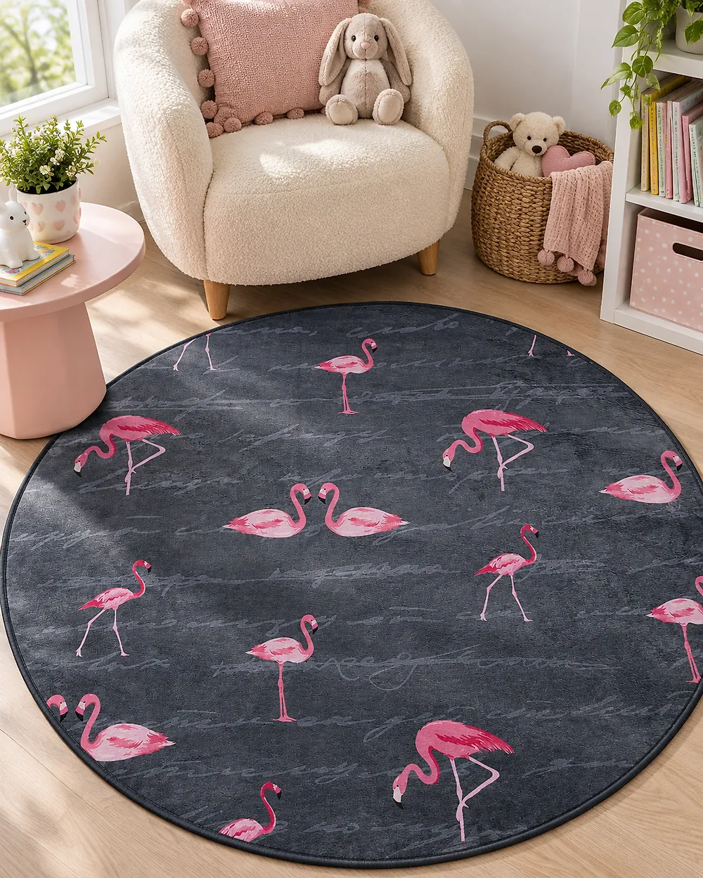 Matta KERTE Mörkgrå ø 120 cm_1176838