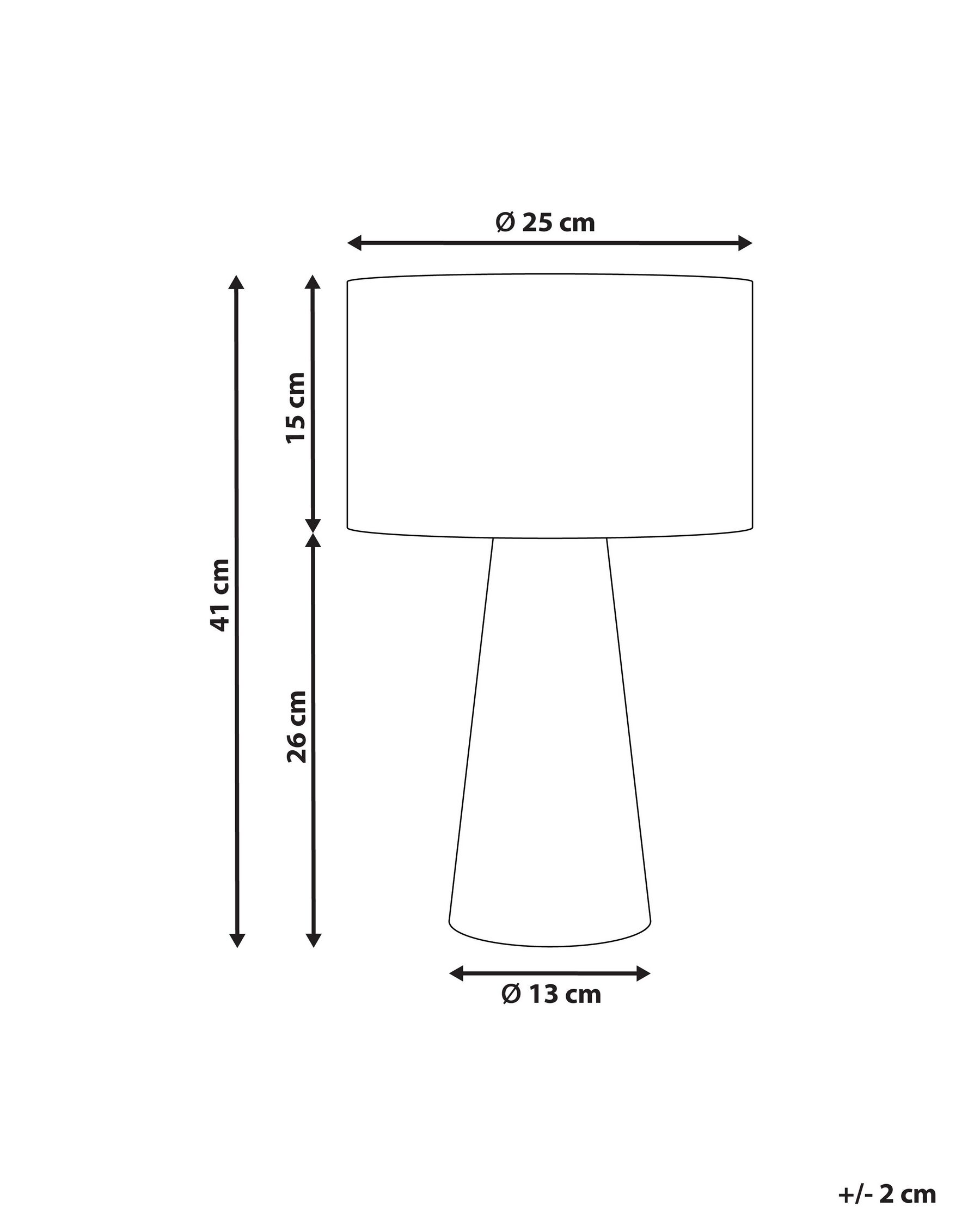 Bordslampa WELMEL Korg Brun/ Svart_900016