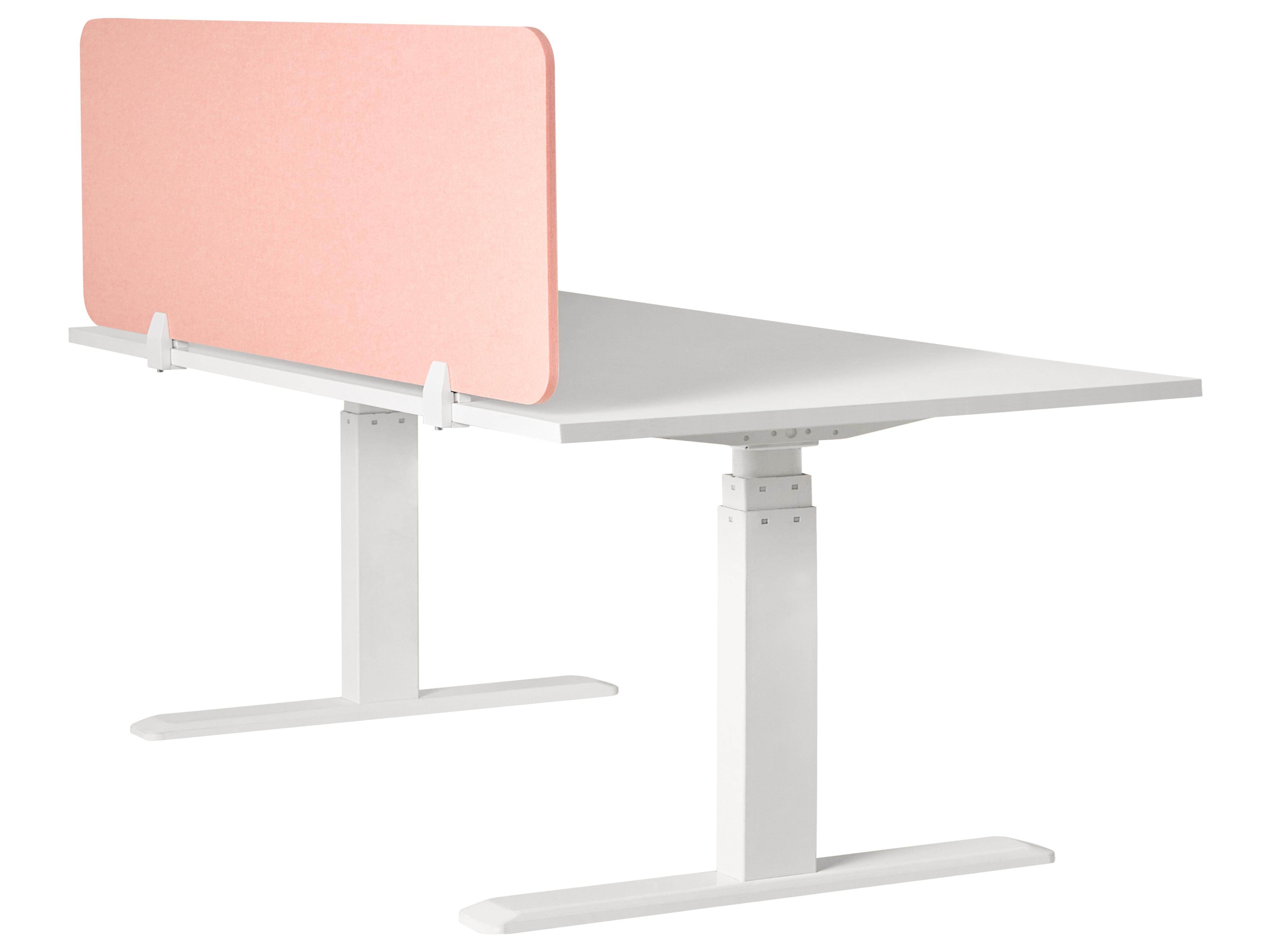 Desk Screen SPLIT 160 x 50 cm Peach Pink_1050629
