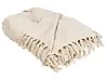 Blanket KHARI Cotton 150 x 200 cm Light Beige