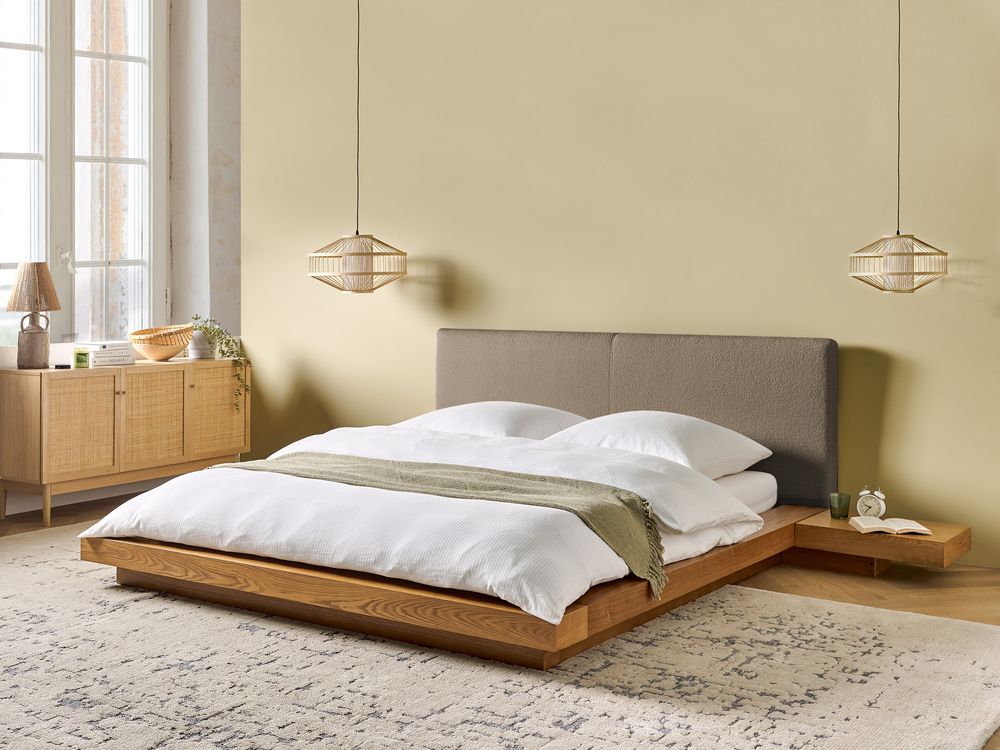 Seng Bouclé ZEN 160 x 200 cm Naturlig ask