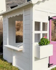 Garden Playhouse NIKAIA Fir Wood White_1001330