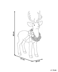 Joulukoriste KALAJOKI 80 cm Poro Ruskea_1172444