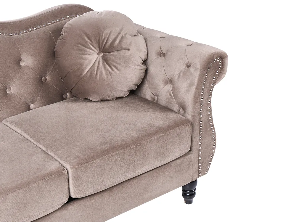 Sofa 2 Seater SKIEN Velvet Taupe_1034400