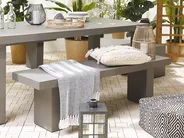 Garden Bench TARANTO 150 cm Concrete Grey_775859