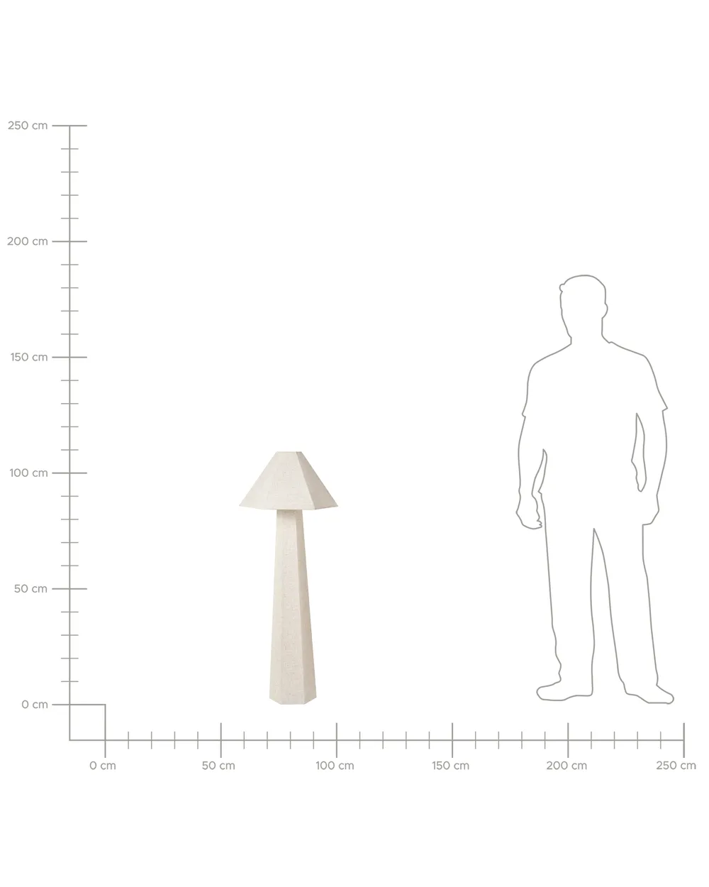 Golvlampa DEMBI Konstlinne Ljusbeige_1017148