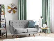 Sofa 2 Seater BODO Velvet Grey_738241