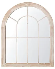 Väggspegel EMBRY 69 cm 88 cm Metall Beige_748069
