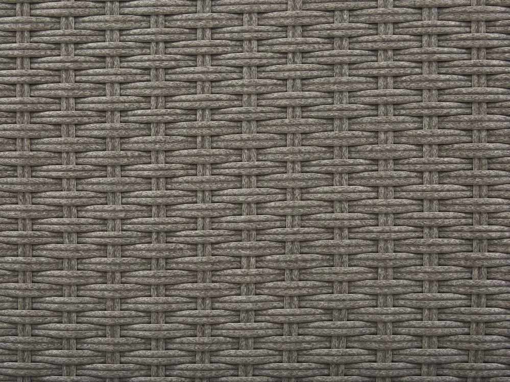 Trädgårdssoffgrupp med bord 8-sits MAESTRO Modulär Konstrotting Taupe_765245