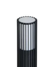 Set of 2 Outdoor Bollard Lamps ERNAN Black_1103791