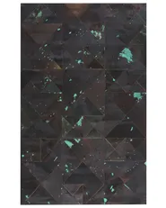 Matta ATALAN Brun 140 x 200 cm Läder_954141