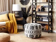 Pouffe ORAI Wool Black/ White_711447
