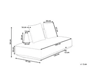 Chaise Longue SEILLANS Fabric Grey_1004498