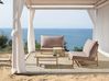 Garden Lounge Set with Table 2 Seater TODI Bamboo Taupe