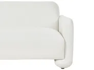 Living Room Set 4 Seater SALAND Fabric White_970970
