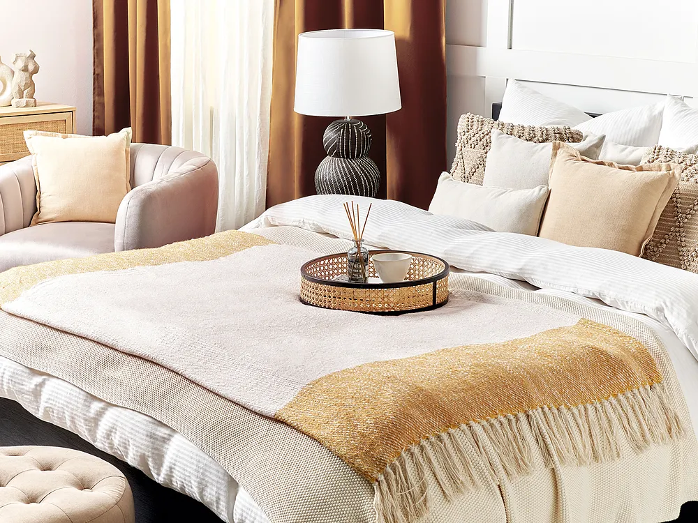 Pläd SALME 130 x 170 cm Beige_1156428