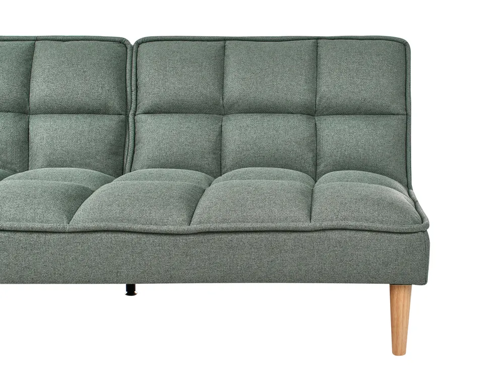 Sofa Bed 3 Seater SILJAN Fabric Green_968714