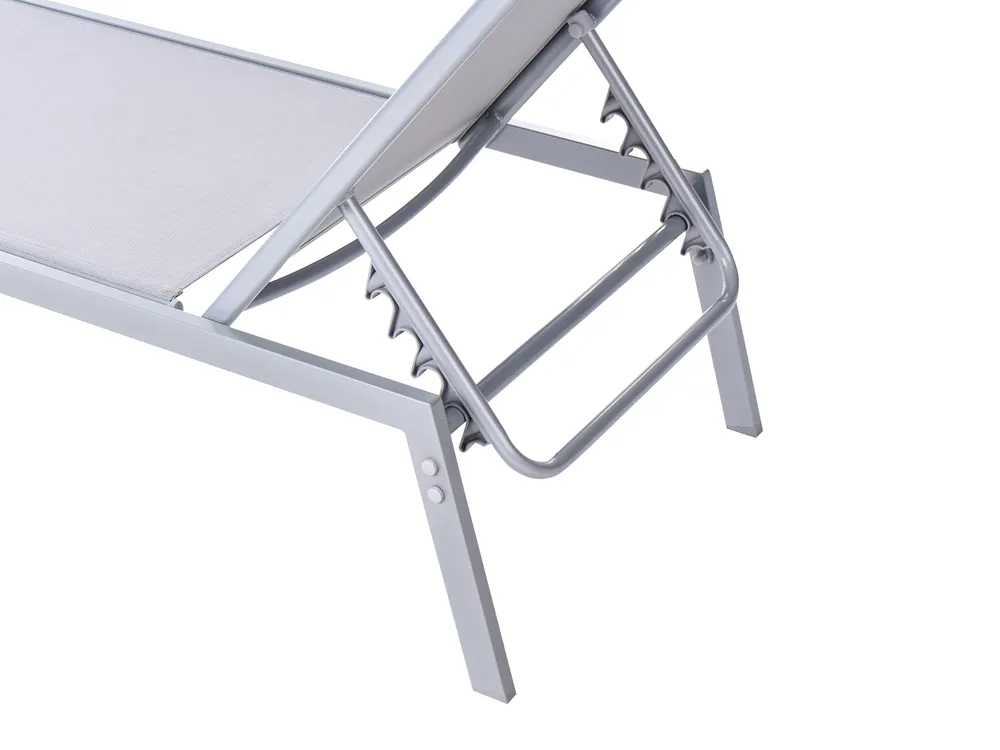 Sun Lounger NOLI Reclining Metal Grey_1027087