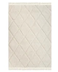 Kids Rug XELDEM  Light Beige 140 x 200 cm Cotton_1135415