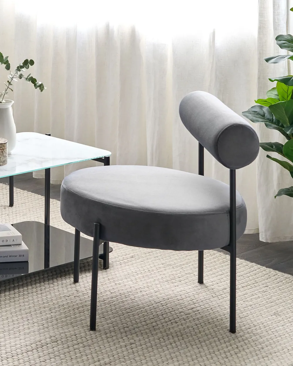 Armchair ALPHA Velvet Grey