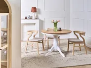 Dining Table AKRON Light Ash Wood 100 cm 100 cm Wood_996772