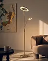 LED-lattiavalaisin AFTON Metalli Messinki