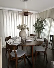 Dining Table WAIPORI Dark Oak 140 cm 140 cm_1055226