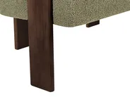 Soffa 2-sits ILBRO Bouclé Grön/ Mörkbrun_984827