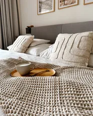 Set med 9 handdukar AREORA Bomull Beige_872901