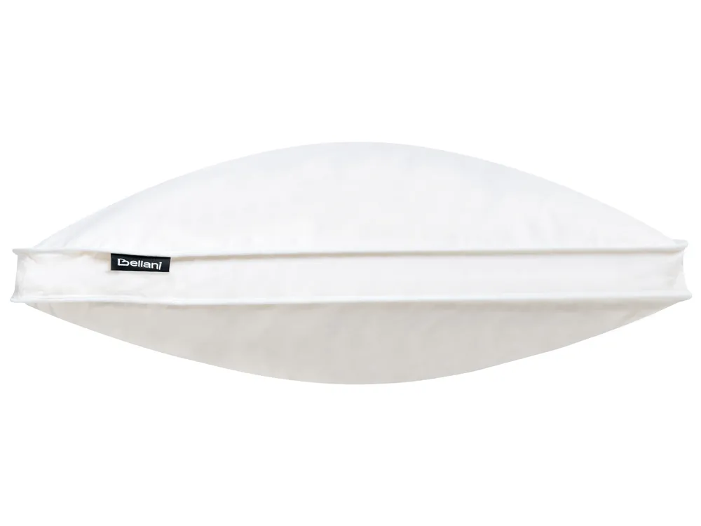 Set of 2 Bed Pillows VIHREN Low 40 x 80 cm Duck Feathers and Down White_1020275