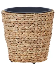 Set of 3 Plant Pots PLAKA 29/37/49 cm Water Hyacinth Natural_826516