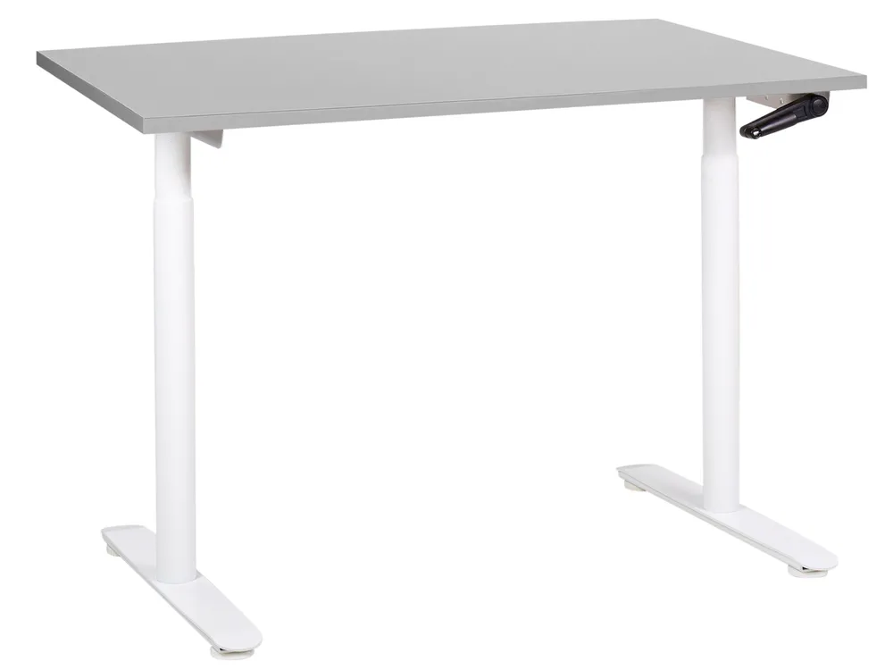 Manual Adjustable Standing Desk DESTINAS 120 cm 72 cm Grey/ White