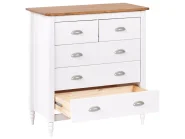 5 Drawer Chest SHILLINGTON Pine Wood White_966239