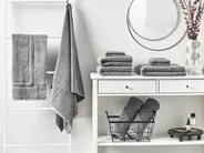 Set of 9 Towels MITIARO Terry Cotton Grey_841763