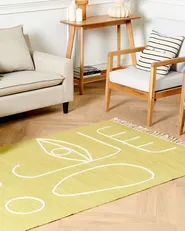 Outdoor Rug YAVU Yellow 140 x 200 cm_852438