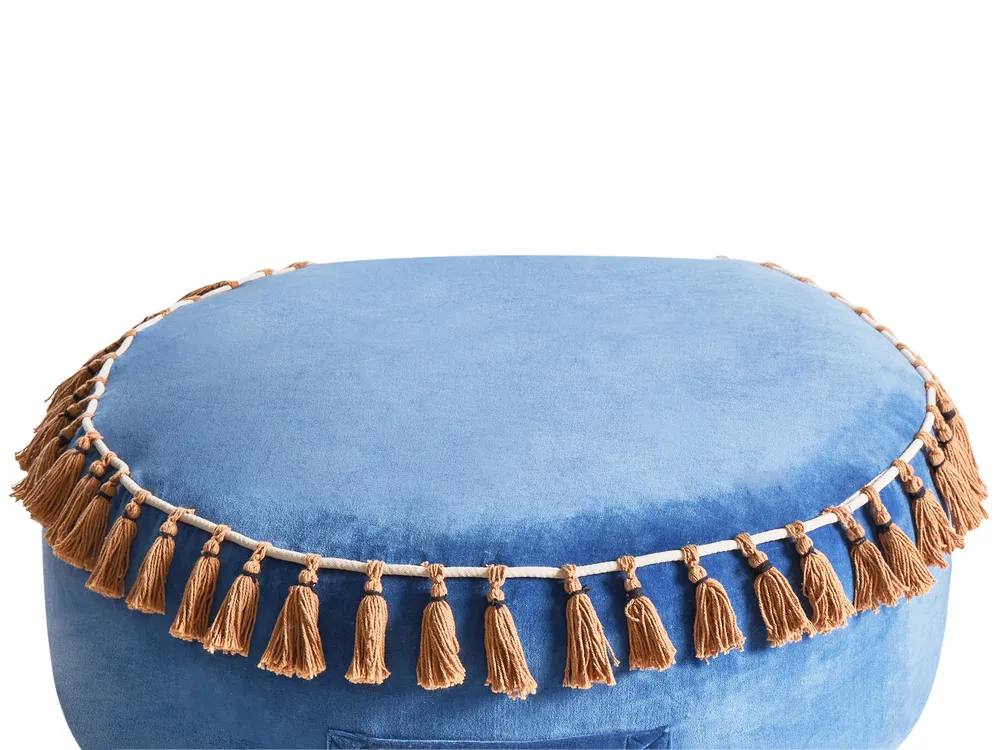 Pouffe GOTHA Velvet Blue_993464