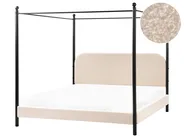 Pylvässänky buklee DANNEMOIS 180 x 200 cm Beige_961016